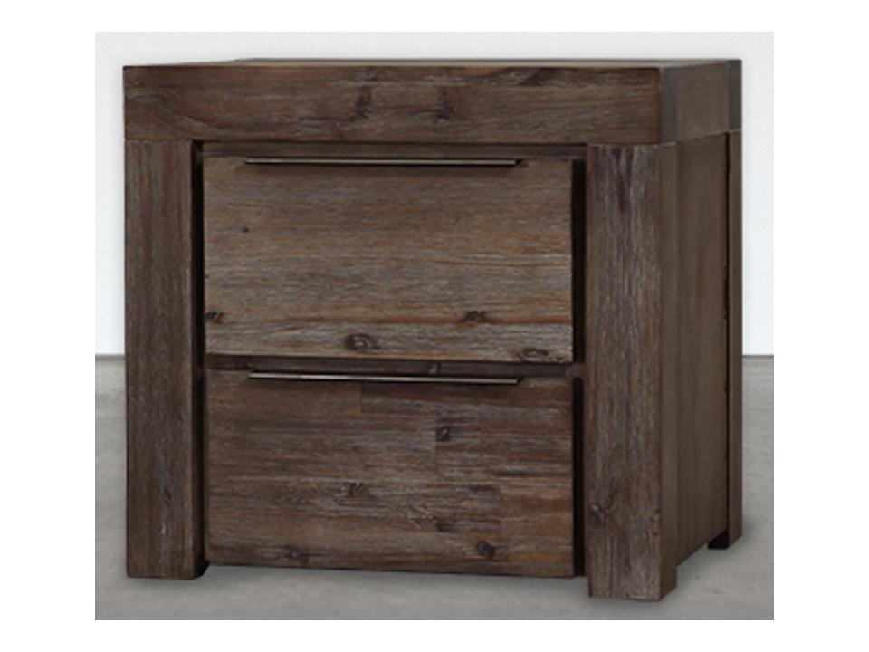 Cube 2 Drawer Bedside Table VIP Furniture LaZBoy Beds R Us Cairns